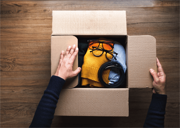 packing a box cover